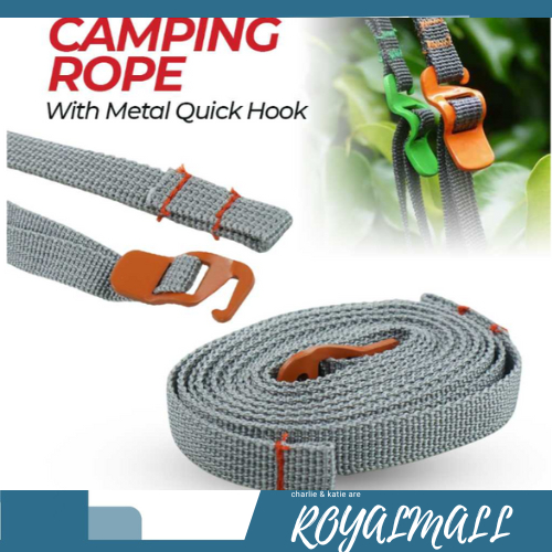 Tali Strap Pengikat Barang Sabuk Cargo Belt Rope 2M / Tali Sabuk Strap Karet Gesper Sabuk Jaring Pen