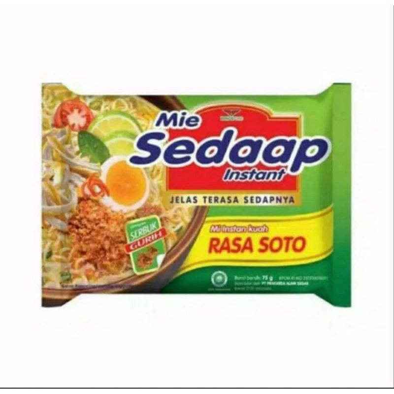 

mie instan SEDAAP SOTO isi 10