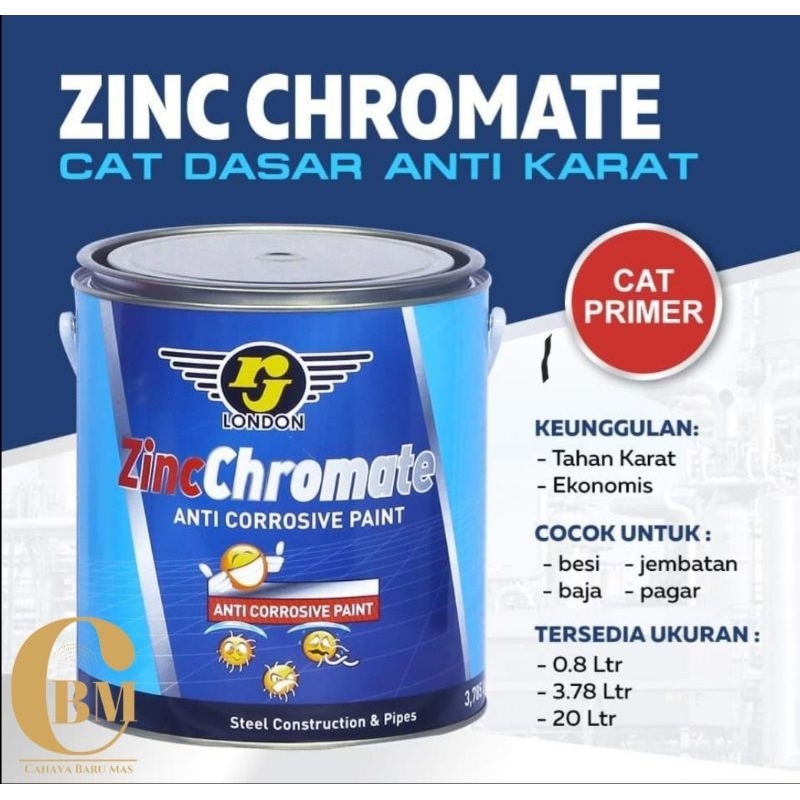 Cat Dasar Zinchromate Galon Cat Dasar Anti Karat Cat Prima Zincromat RJ London