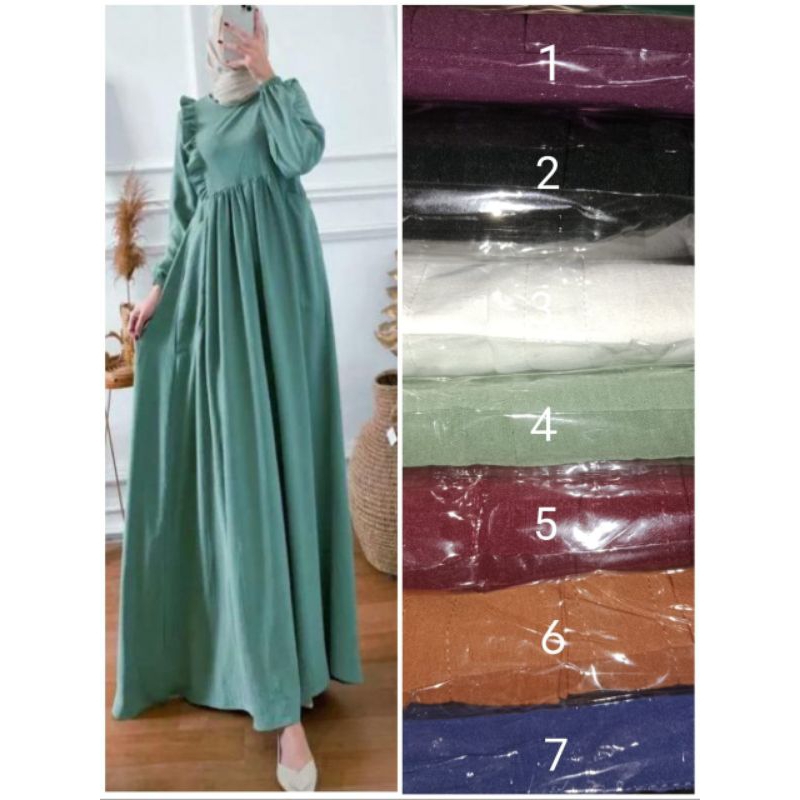 Baju Muslimah bahan Crinkle Airflow