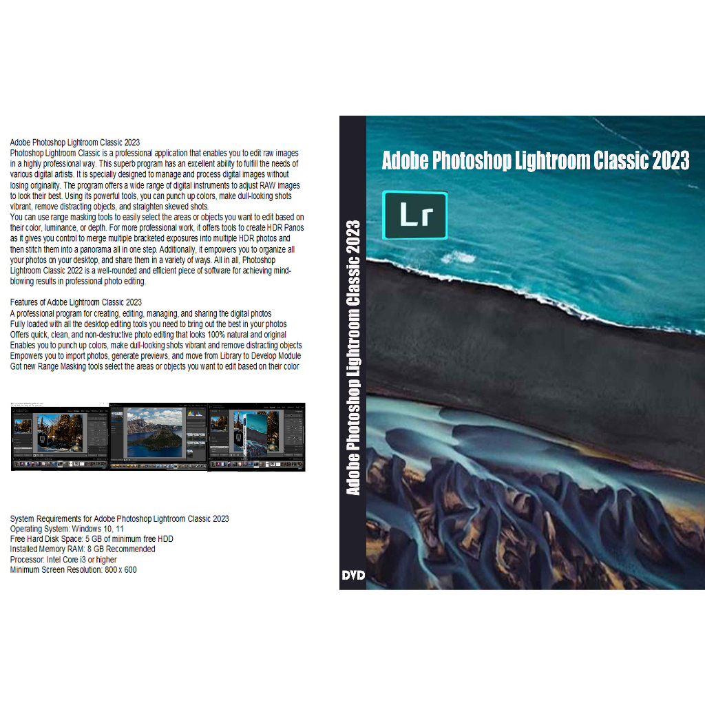 dvd- Photoshop Lightroom Classic 2023