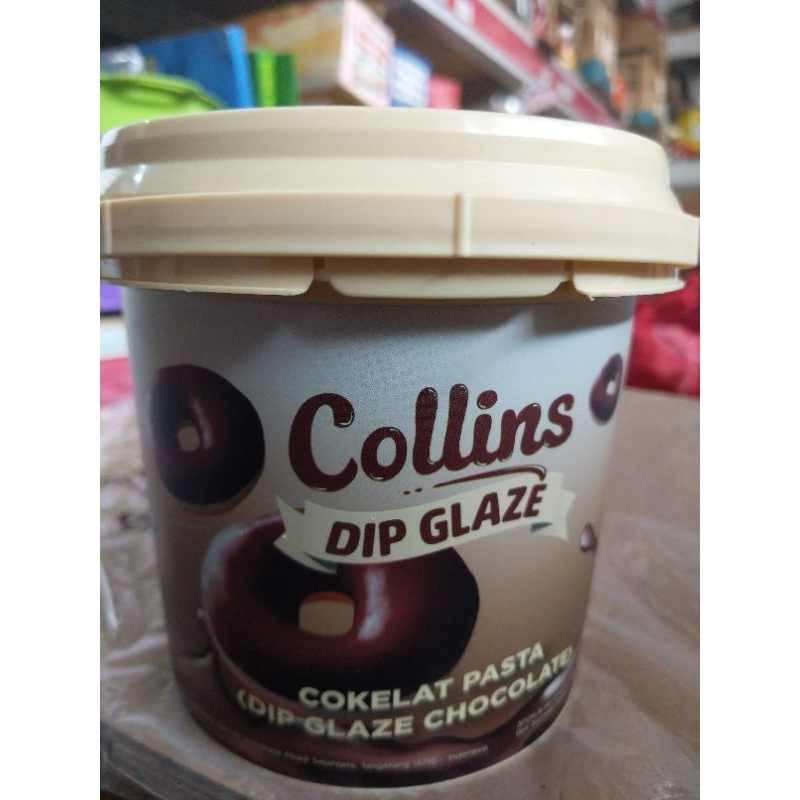 

glaze Collins coklat 1kg glaze coklat