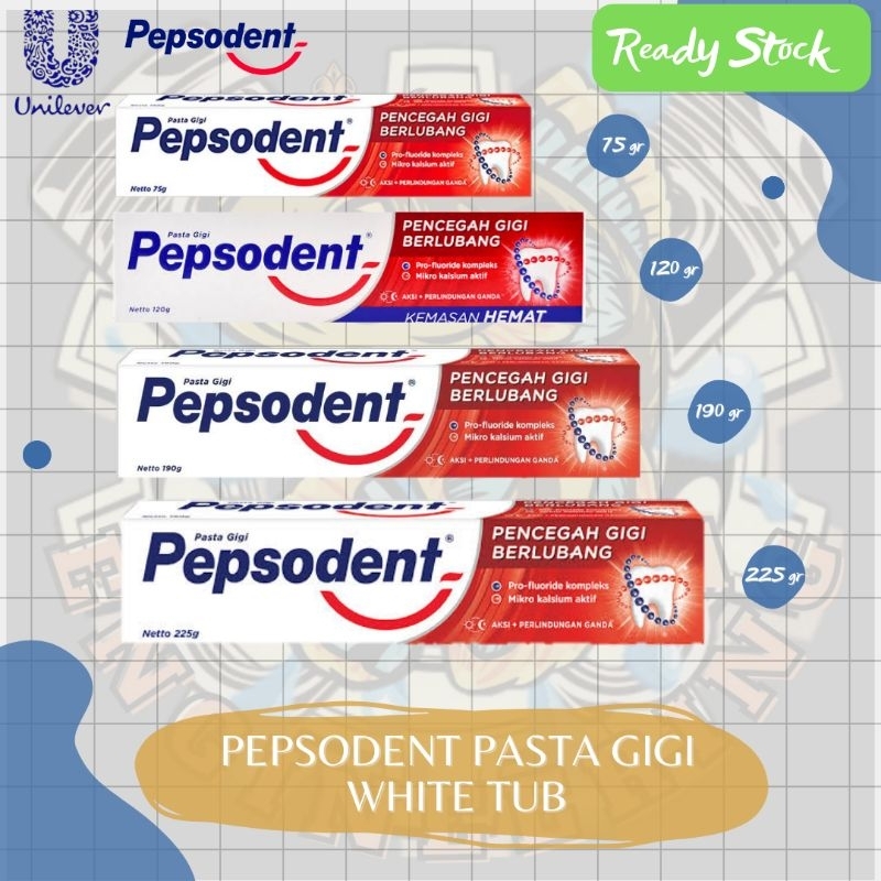 PEPSODENT Pasta Gigi/Odol 75g/120g/190g/225g | HARGA MURAH