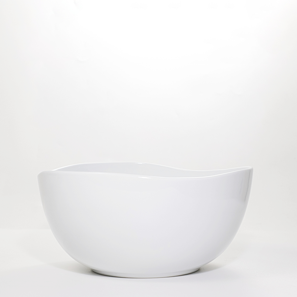 Mangkok Saji Keramik 26.3CM (1PCS) Putih Polos By Indo Keramik / Mangkok Keramik / Mangkok Besar Ker