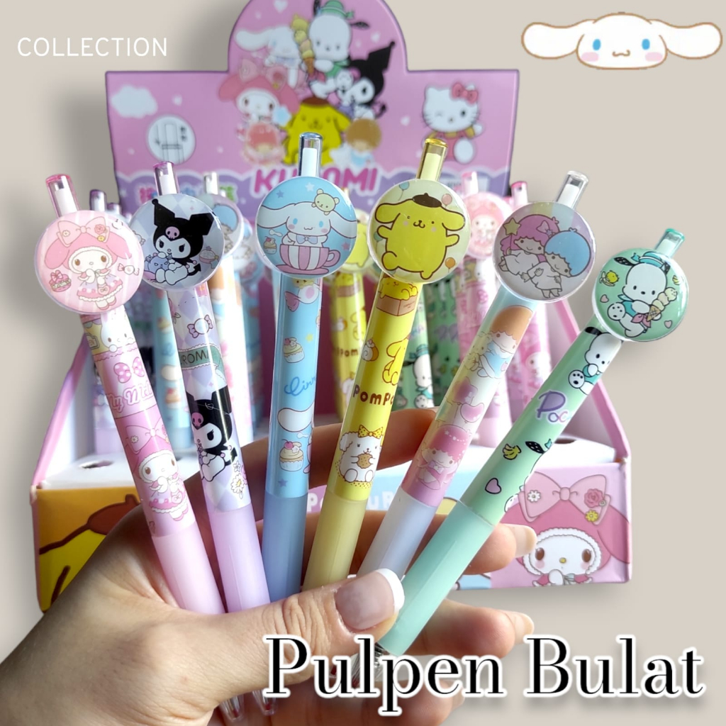 

GULAGULA - PULPEN BULAT SANRIOU | KUROMI CINAMOROL | ATK | PEN LUCU | ALAT TULIS SEKOLAH | PULPEN TINTA HITAM