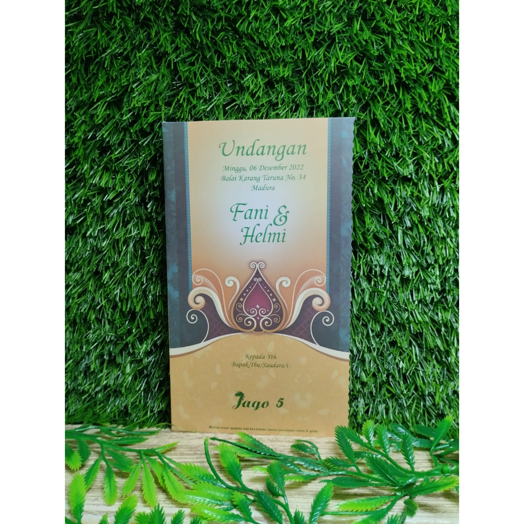 Blangko Undangan Pernikahan Jago 5 Murah