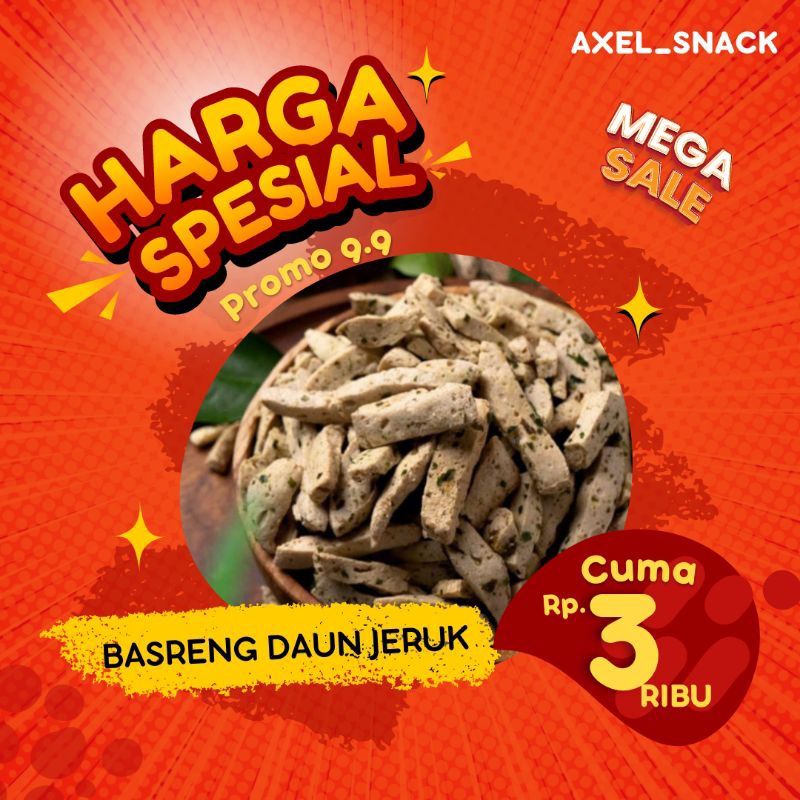 

BASRENG DAUN JERUK ORIGINAL 50gr PEDAS KHAS JAWA BARAT GURIH