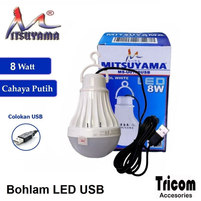 lampu darurat usb / lampu emergency usb (15watt 10watt 8watt 5watt)