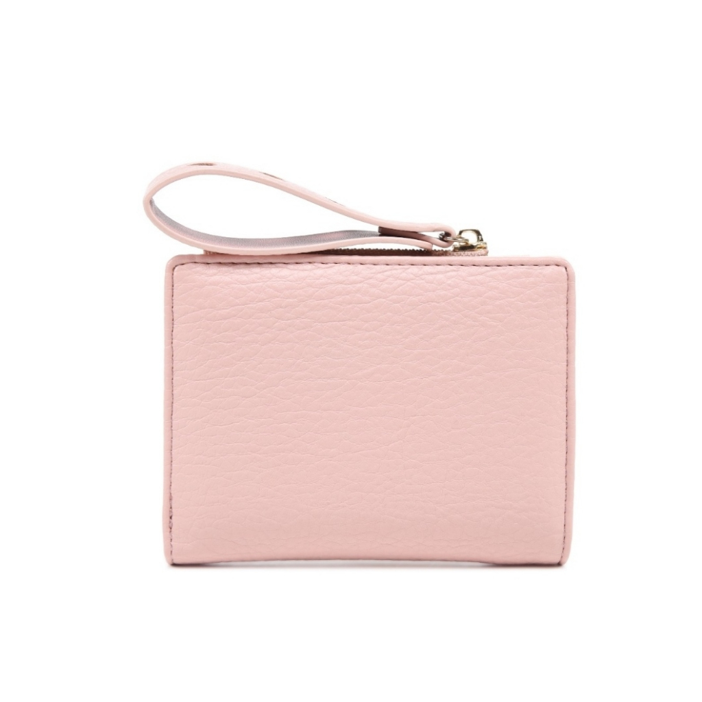 DOMPET LIPAT WANITA KECIL PRETTYZYS ORIGINAL KULIT PINK LUCU NYLORIA WA826P3 MINI SLOT KARTU RESLETING KOIN REMAJA KOREA CEWEK MURAH KEKINIAN SIMPLE FASHION TERBARU BRANDED PREMIUM