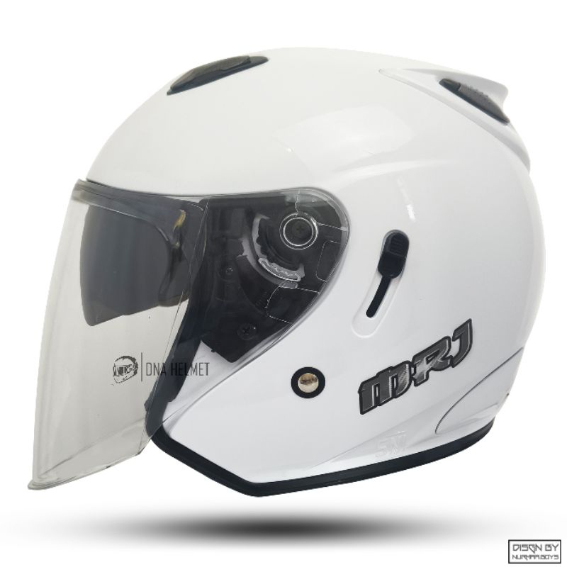 HELM MOTOR DEWASA HALFFACE SNI CENTRO MRJ DOUBLE VISOR ORIGINAL [Bukan INK KYT GMT] ONGKIR 1 KG