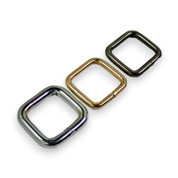 Ring Kotak 1,5 cm Besi Tebal ATG Bakar Silver BN Black Nikel Gold/ Aksesoris Tas Kualitas Import