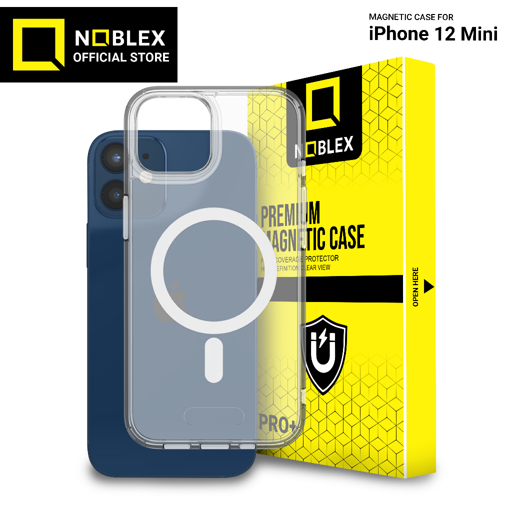 Noblex Magnetic Case Magsafe for iPhone 12 Mini Casing Anti Crack Anti Kuning for iPhone Magnetic Wireless Charging Case Clear Hybrid Bumper Casing XR 11 15 Pro Max 15 Plus 14 Pro Max 14 Plus 13 Pro Max 12 Pro Max 11 Pro Max X XS MAX Full Screen Cover