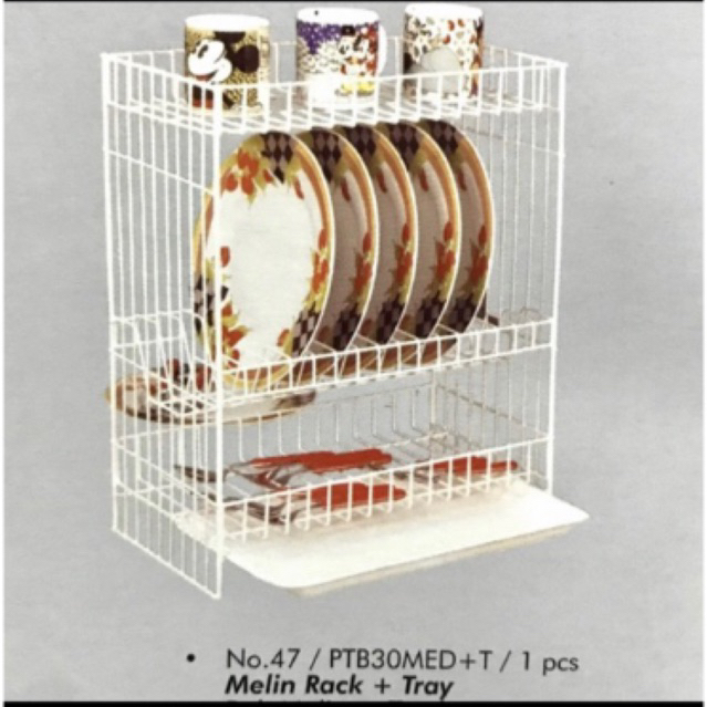 Modelline Rak piring Melin 3 susun