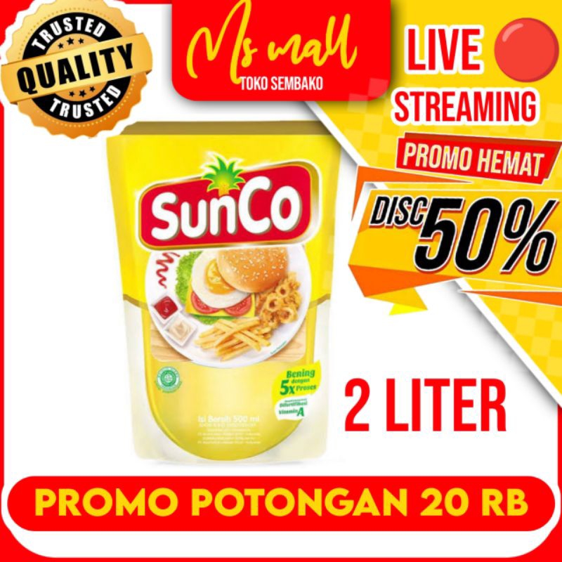 

MINYAK GORENG SUNCO 2 LITER