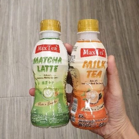 

Maxtea max tea minuman MATCHA LATTE / MILK TEA teh susu teh hijau botol 200ml