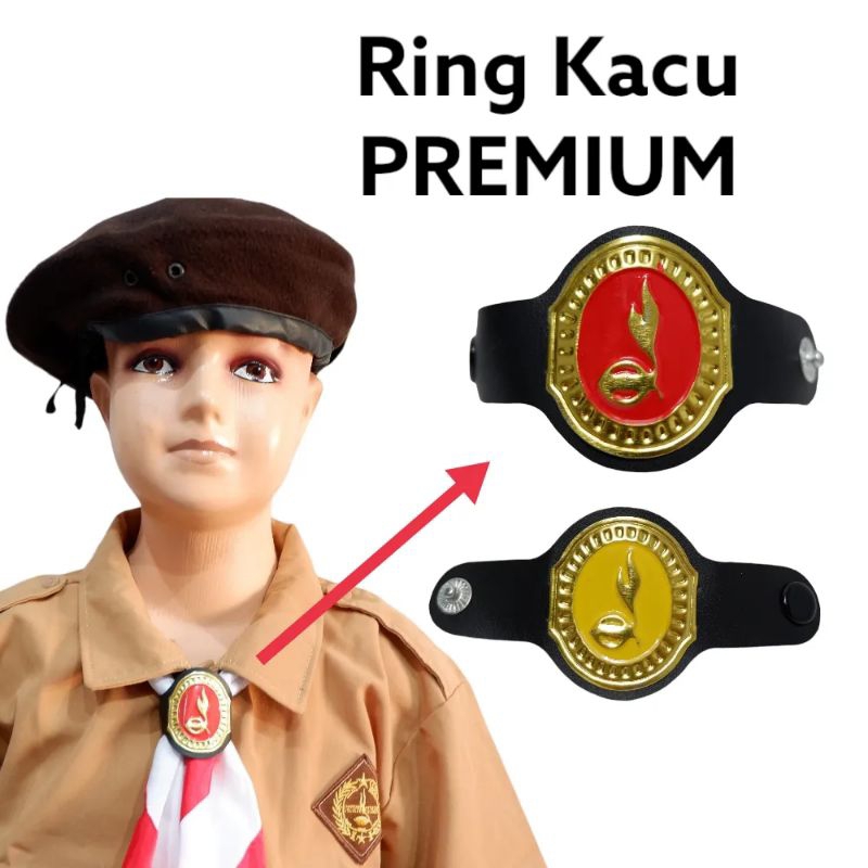 

Ring kacu / hasduk bahan kalep (kulit sintetis)Siaga, Penggalang, Penegak