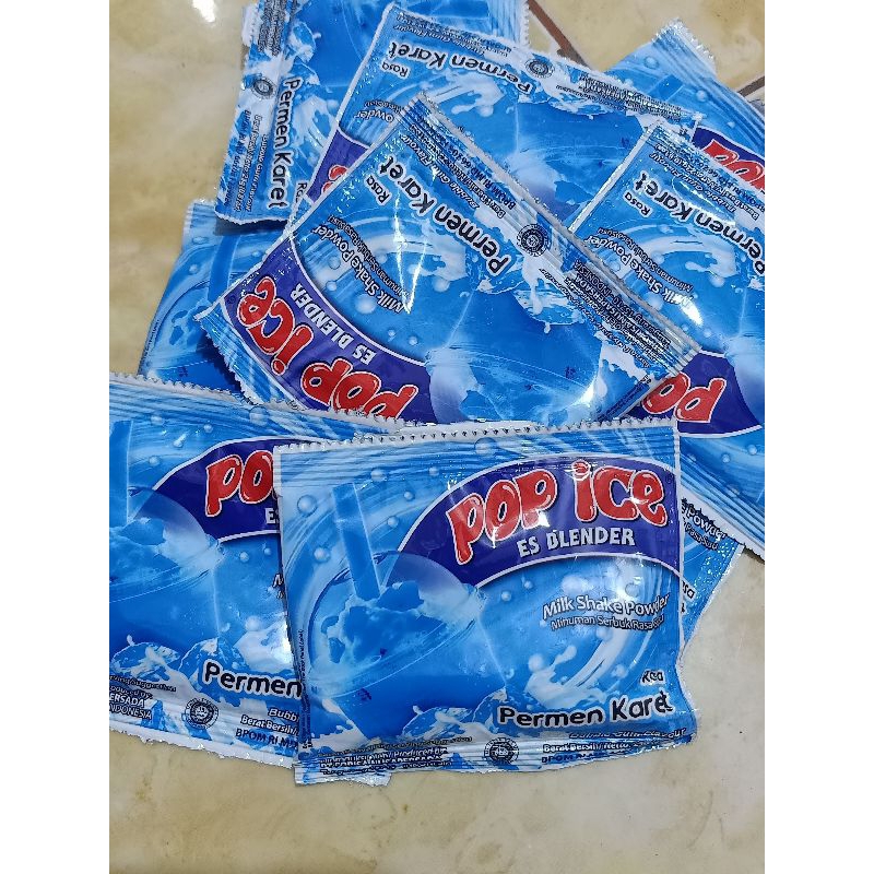 

Pop ice Permen Karet 1 renteng isi 10