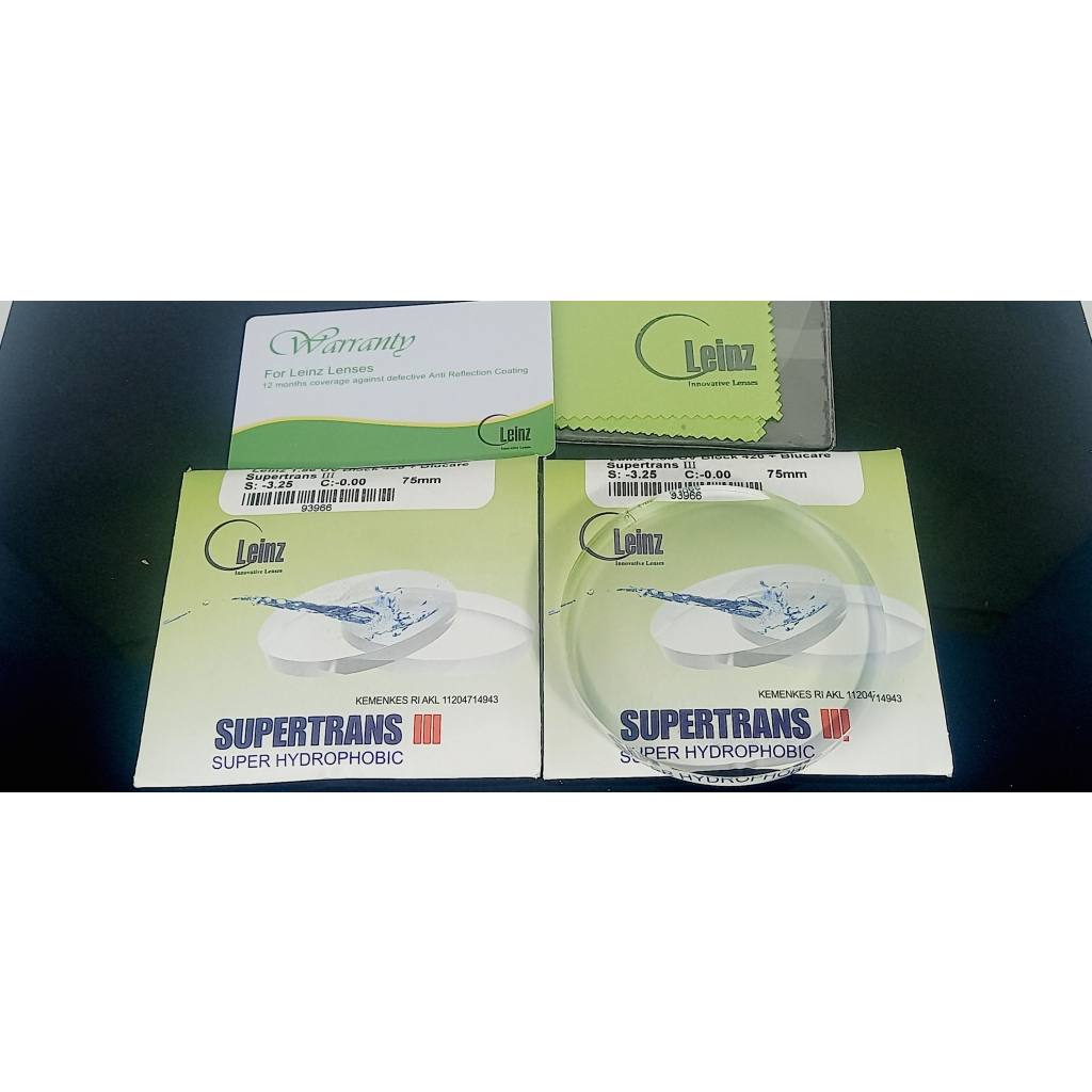 Lensa LEINZ ORIGINAL lensa LEINZ 1.61 NEW SUPERTRANS anti RADIASI UV