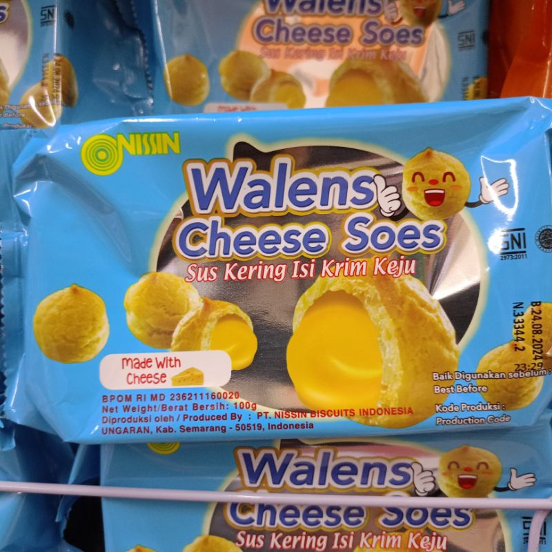 

Nissin Walens Cheese Soes Sus Kering Isi Krim Keju 100gr