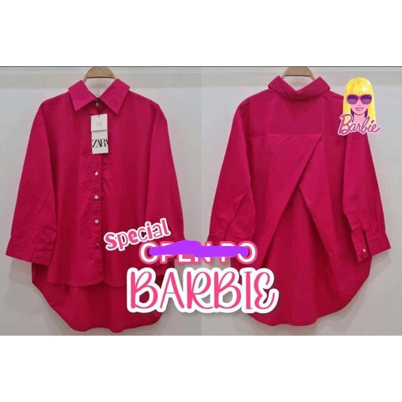 Kemeja ZR Fuschia Over Size Import Bangkok