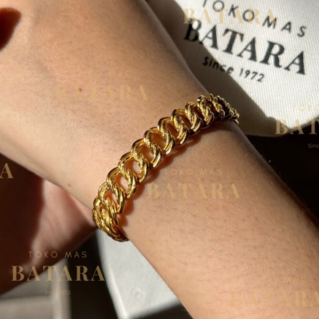 Rantai Tangan Gelang Coco Sisik Naga Emas Tua Asli Kadar 99% / Emas Kadar 97% Custom Handmade