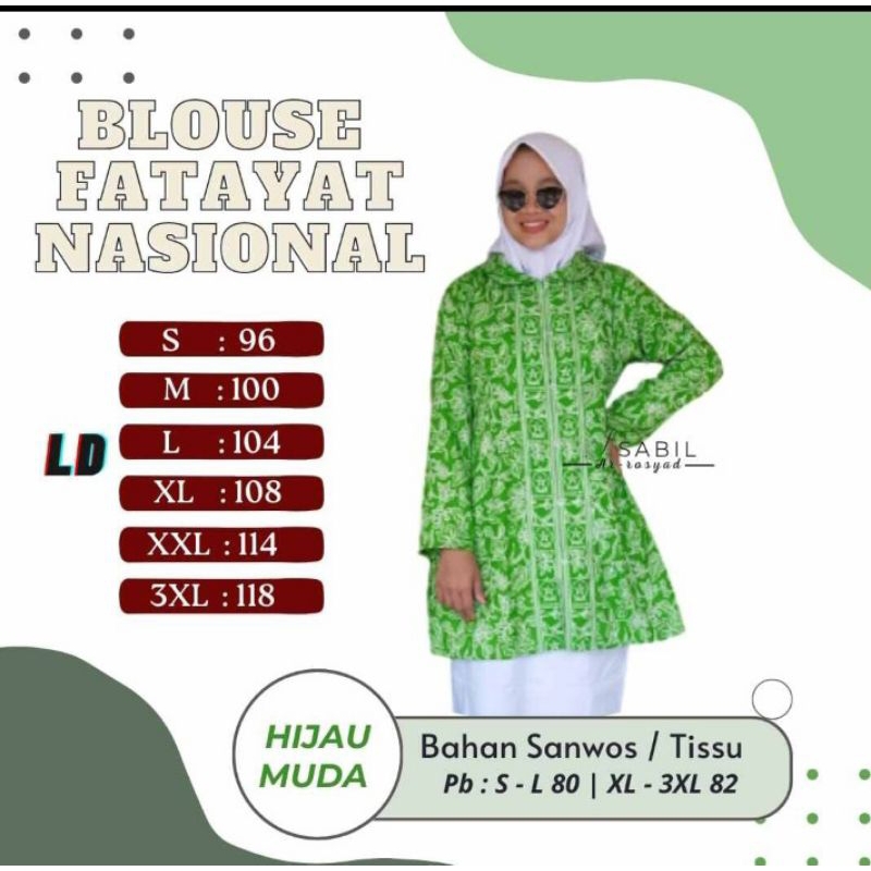 BATIK FATAYAT NU BLUS FATAYAT NU ATASAN FATAYAT NU SERAGAM FATAYAT NU