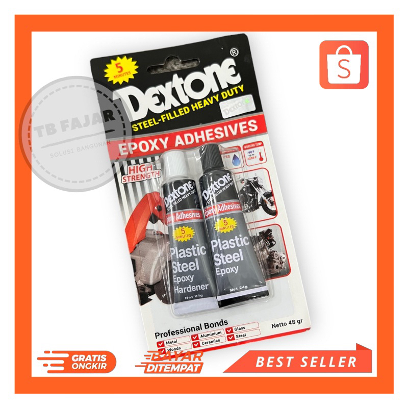 

Lem Dextone 5 Minute / Lem Besi Campur / Epoxy Adhesive