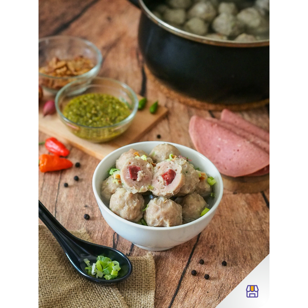 

(BISA COD) Bakso Sapi Isi Smoked Beef & Keju Bakso Sapi Premium Smoked Beef & Cheese Baso Smoked Beef Keju Premium Homemade Tanpa Pengawet - RANAH Rasa