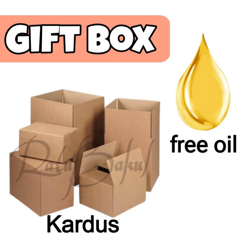 

Kardus box polos berhadiah 2L