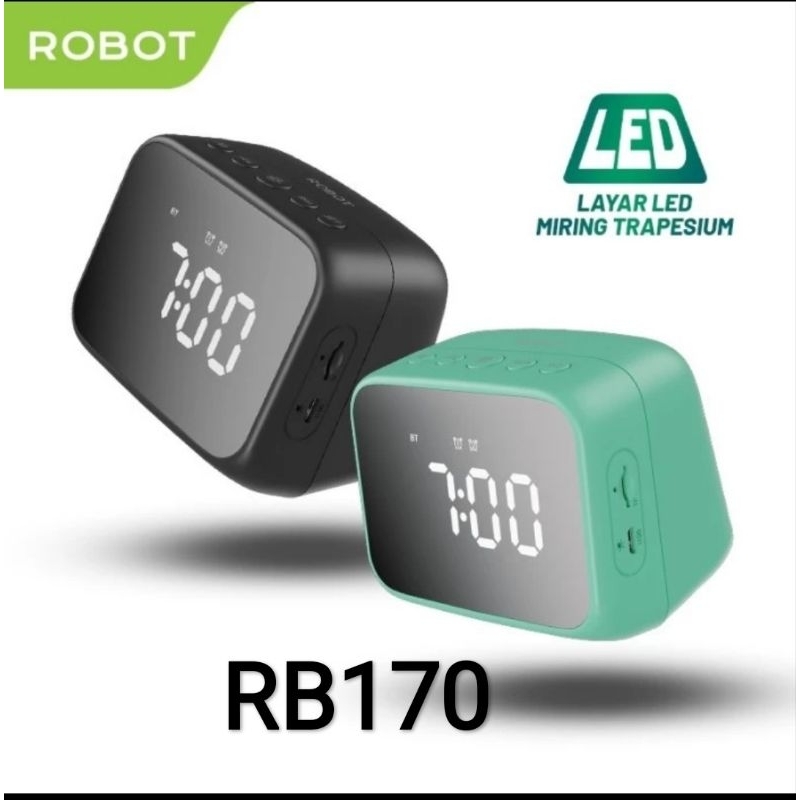 Robot RB170 Speaker Bluetooth Alarm Jam Beker - Speaker Robot RB170 Original