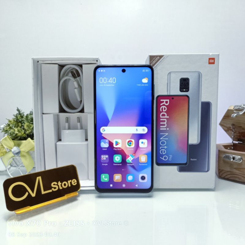 HP MURAH SECOND XIAOMI REDMI NOTE 9 PRO RAM 6/64 GB FULLSET PONSEL BEKAS