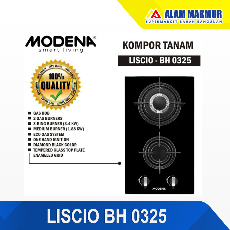 KOMPOR TANAM MODENA LISCIO - BH 0325 GARANSI RESMI