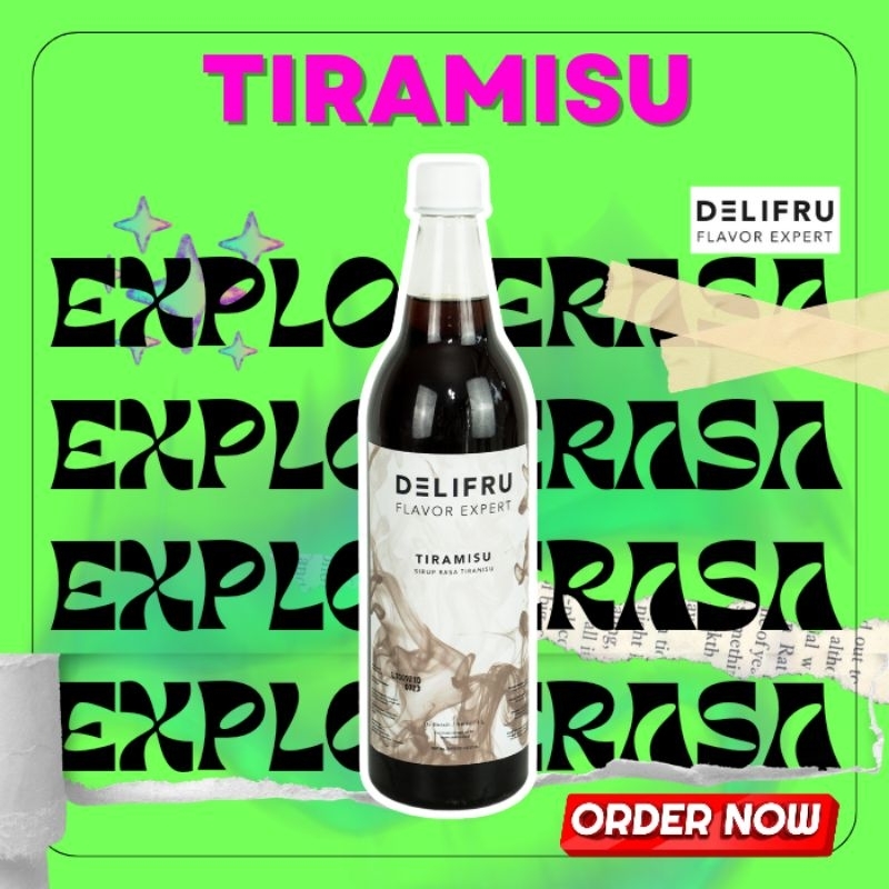 

Delifru syrup rasa tiramisu isi 1 liter