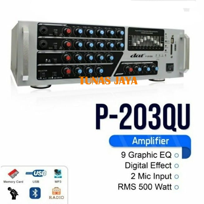 AMPLI DAT P203QU AMPLIFIER DAT P 203 QU AMPLI BLUETOOTH