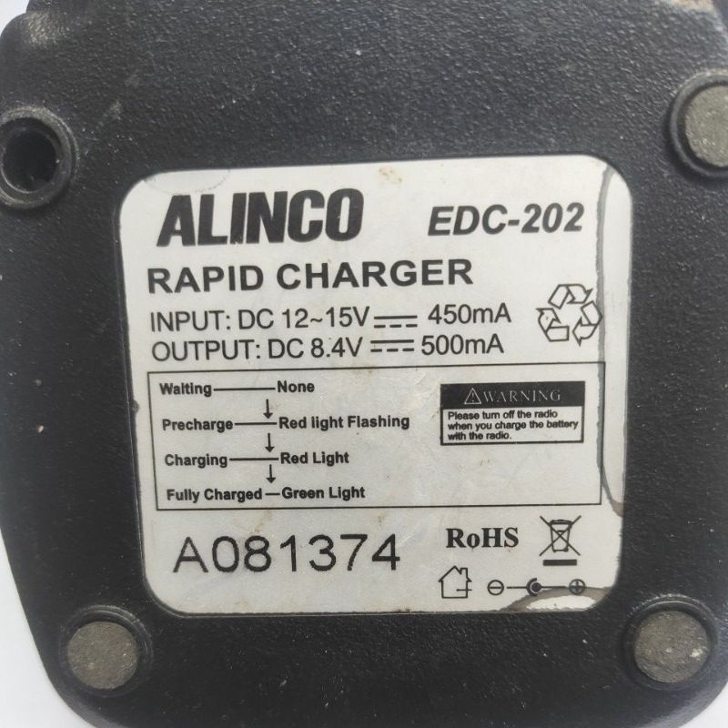 CHARGER HT ALINCO DJ CRX3 CRX4 CRX5 EDC-202 EDC-190E CRX SERIES
