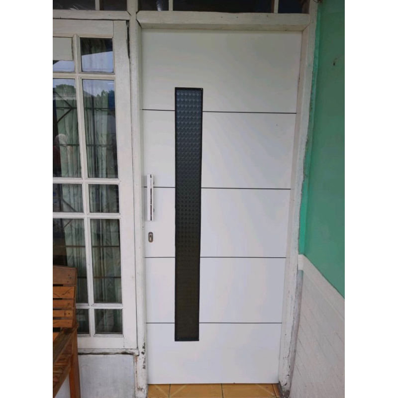Satu Set Pintu Dan Kusen Alumunium | Pintu Minimalis Kaca Pancang Set Kusen Alumunium