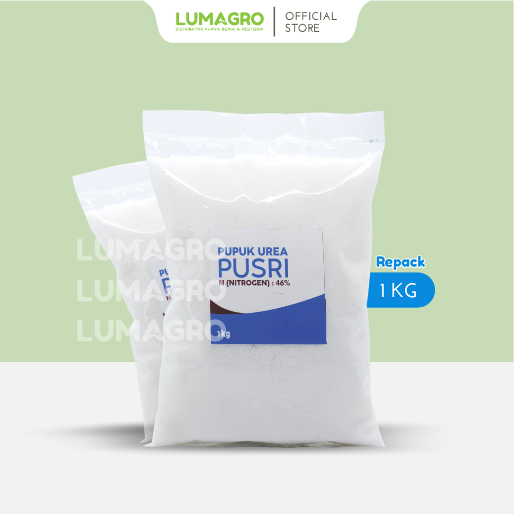 Pupuk Urea Pusri 1kg Repack Non Subsidi Nutrisi Untuk Menghijaukan Daun Fase Pertumbuhan