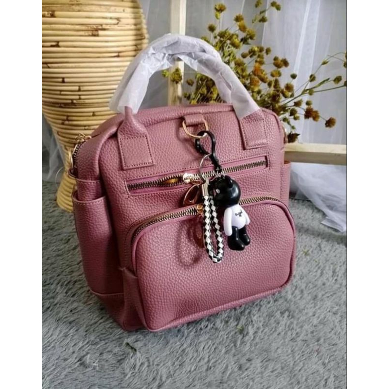 TAS GENDONG WANITA  PAPIRUT 3in 1 KULIT JERUK TEBAL