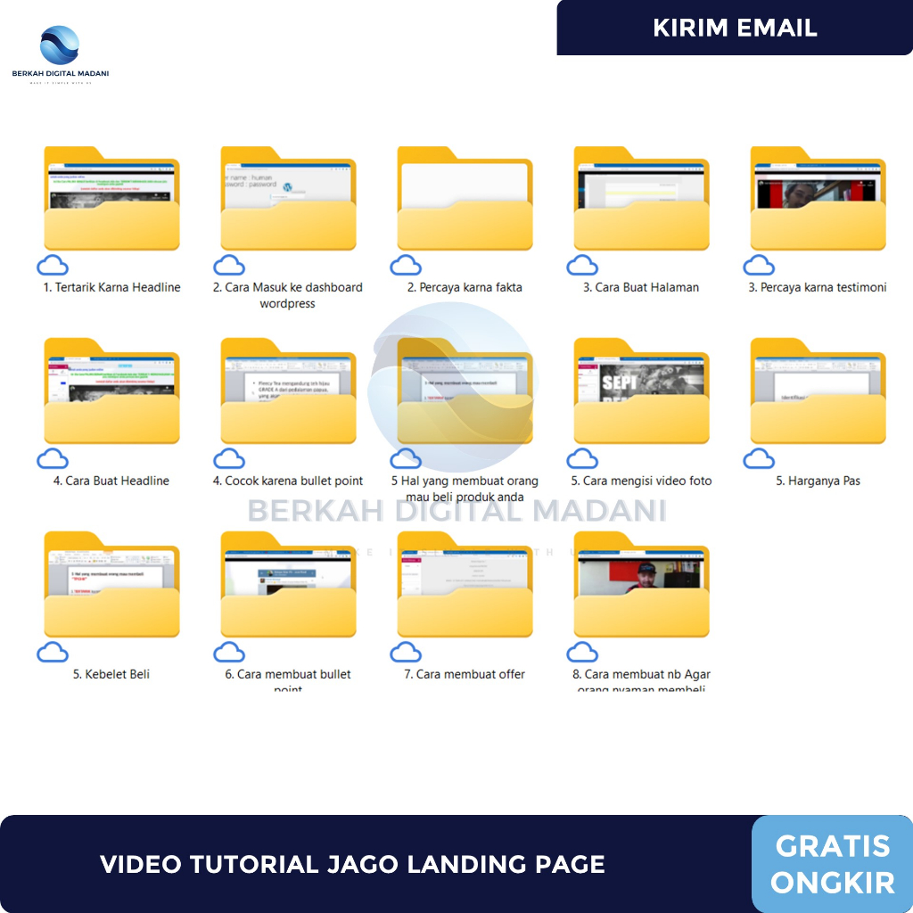 Video Tutorial Jago Landingpage