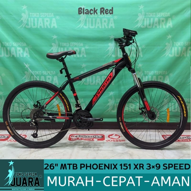 SRPEDA GUNUNG PHOENIX 151 XR 3×9 SPEED MTB 26 INCH