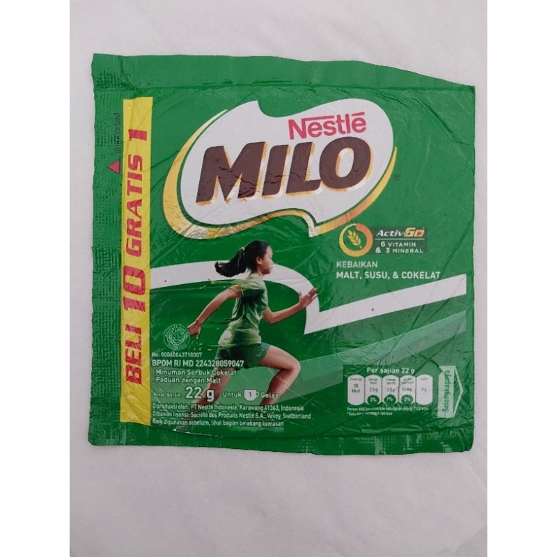 Milo Gosok / Milo setrika / Permen Milo kemasan 22g