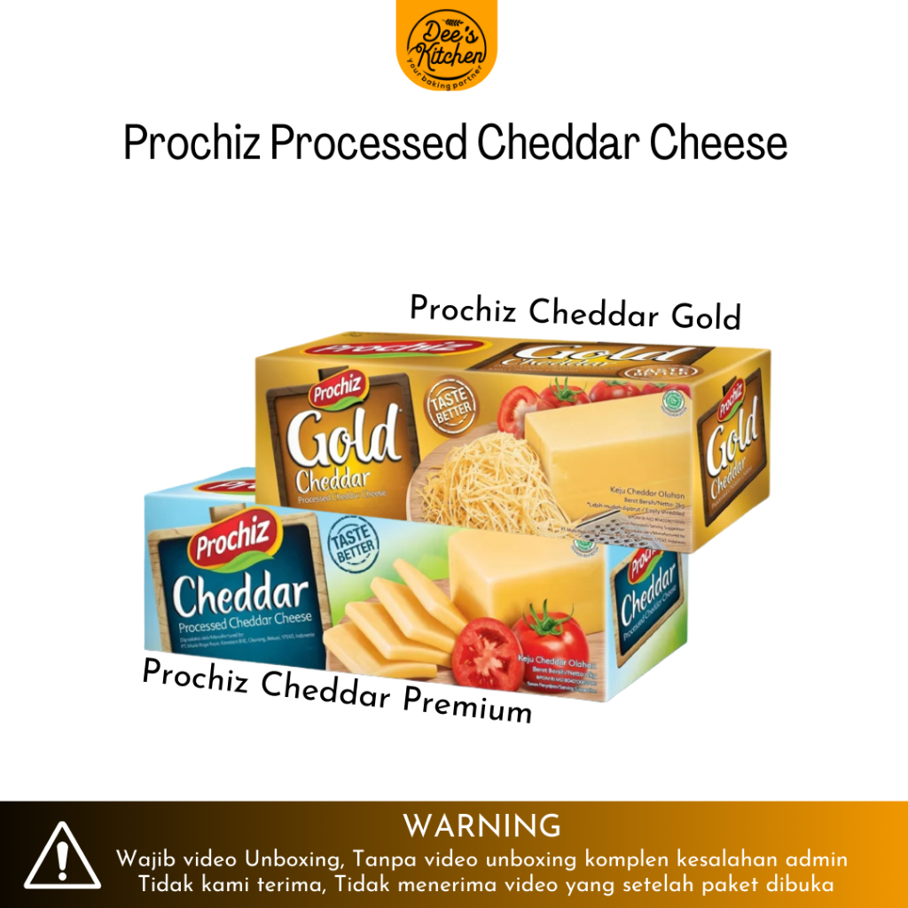 

Prochiz Premium | Keju Cheddar 2kg