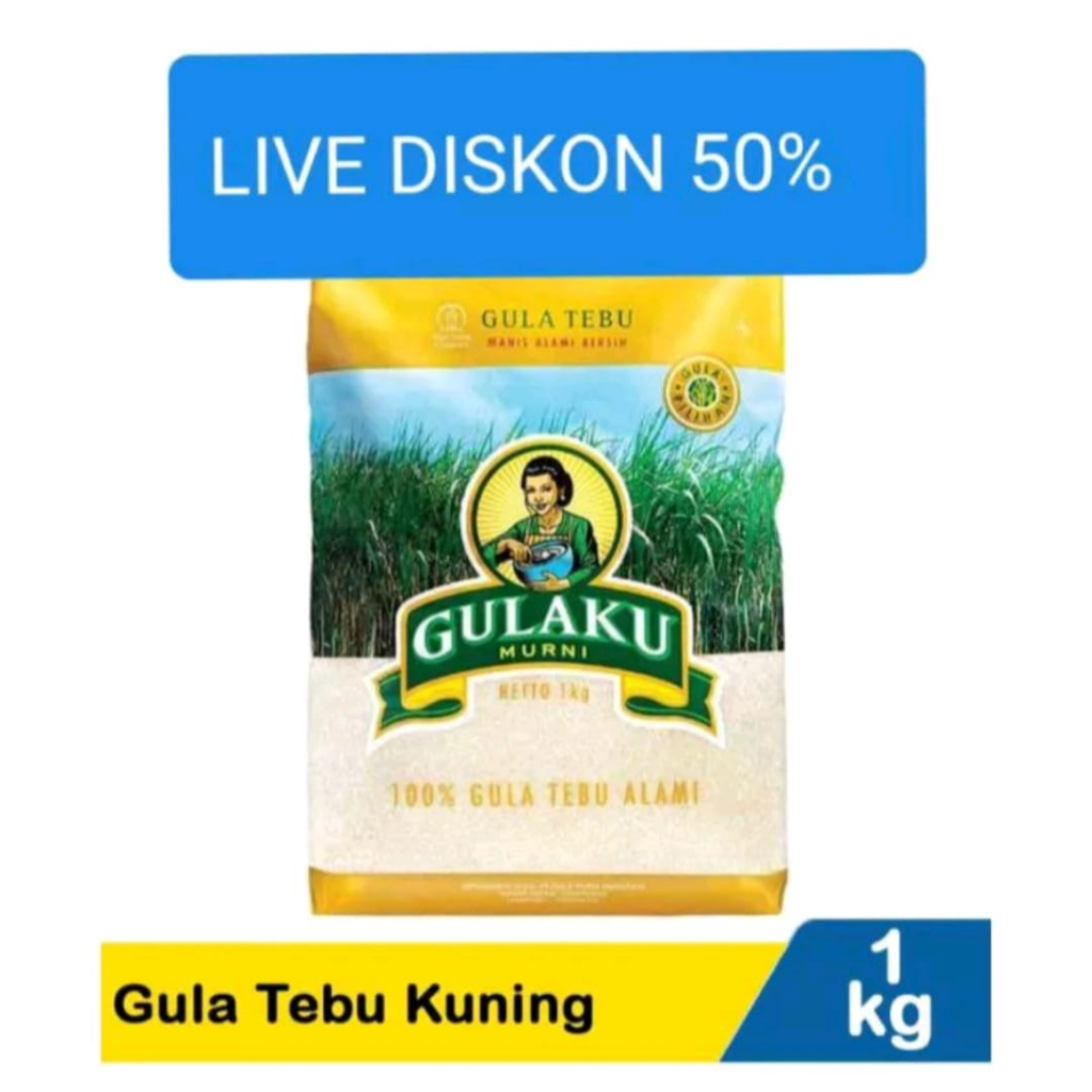

Gula Pasir Gulaku 1KG Gula Tebu Indonesia