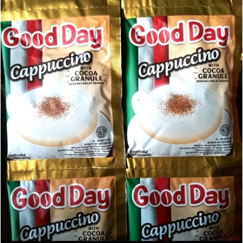 

good day cappucino 25g x 10 sachet