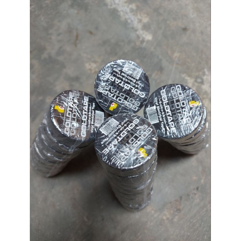 

Promo !!! SOLASI HITAM SOLASI LISTRIK GOLDTAPE 1 SLOP / 10 PCS