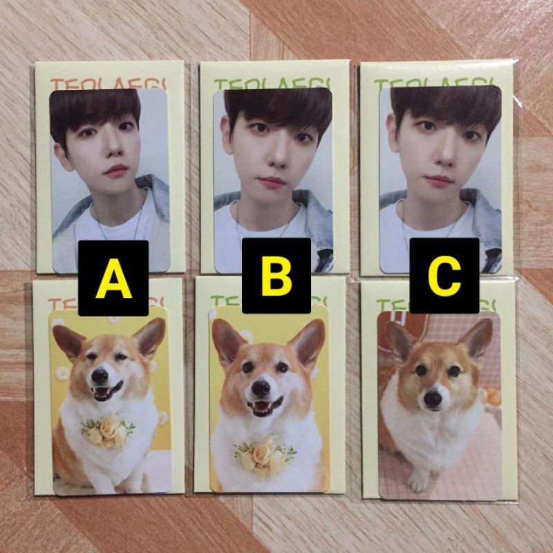 ready stok - lucky card teolaegi zipduri unsealed baekhyun mong pc photocard