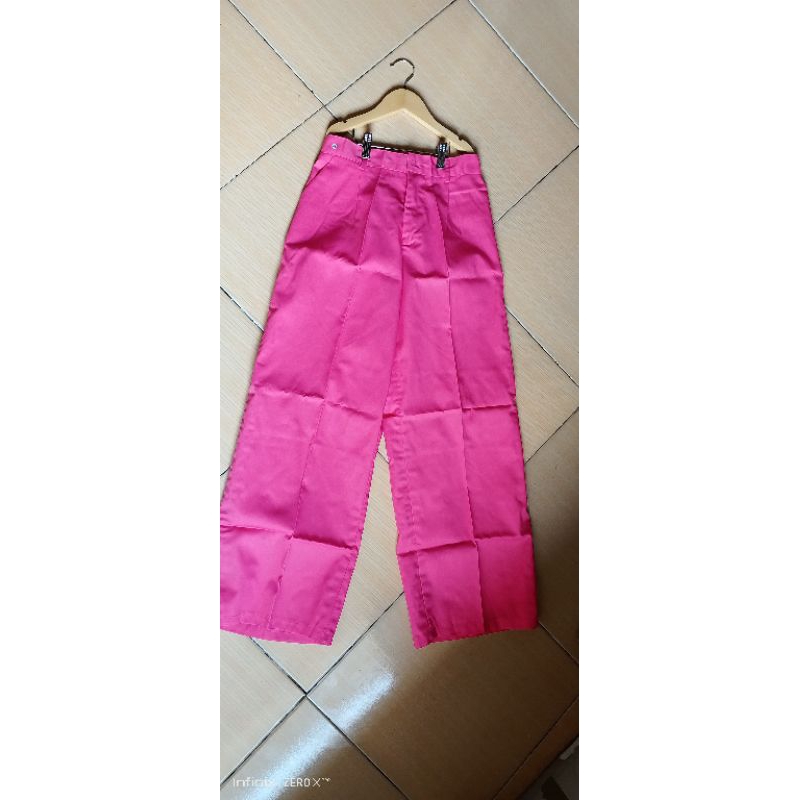 celana kulot pink fanta