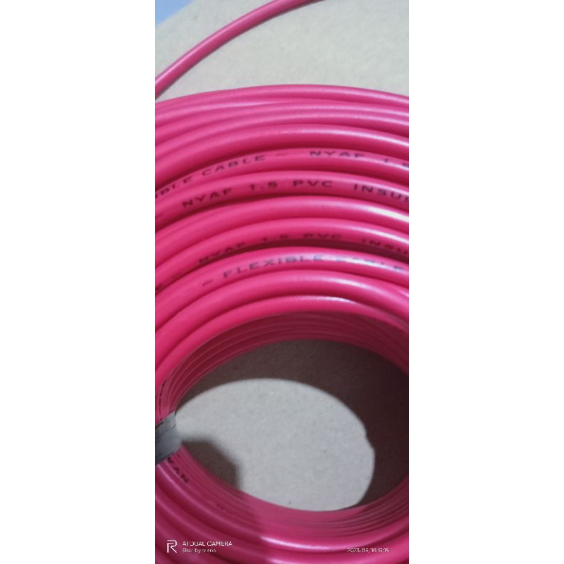 kabel nyaf 1,5mm per 1 meter