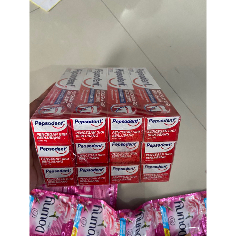 Pasta Gigi Pepsodent 75gr isi 12pack Ready no Po