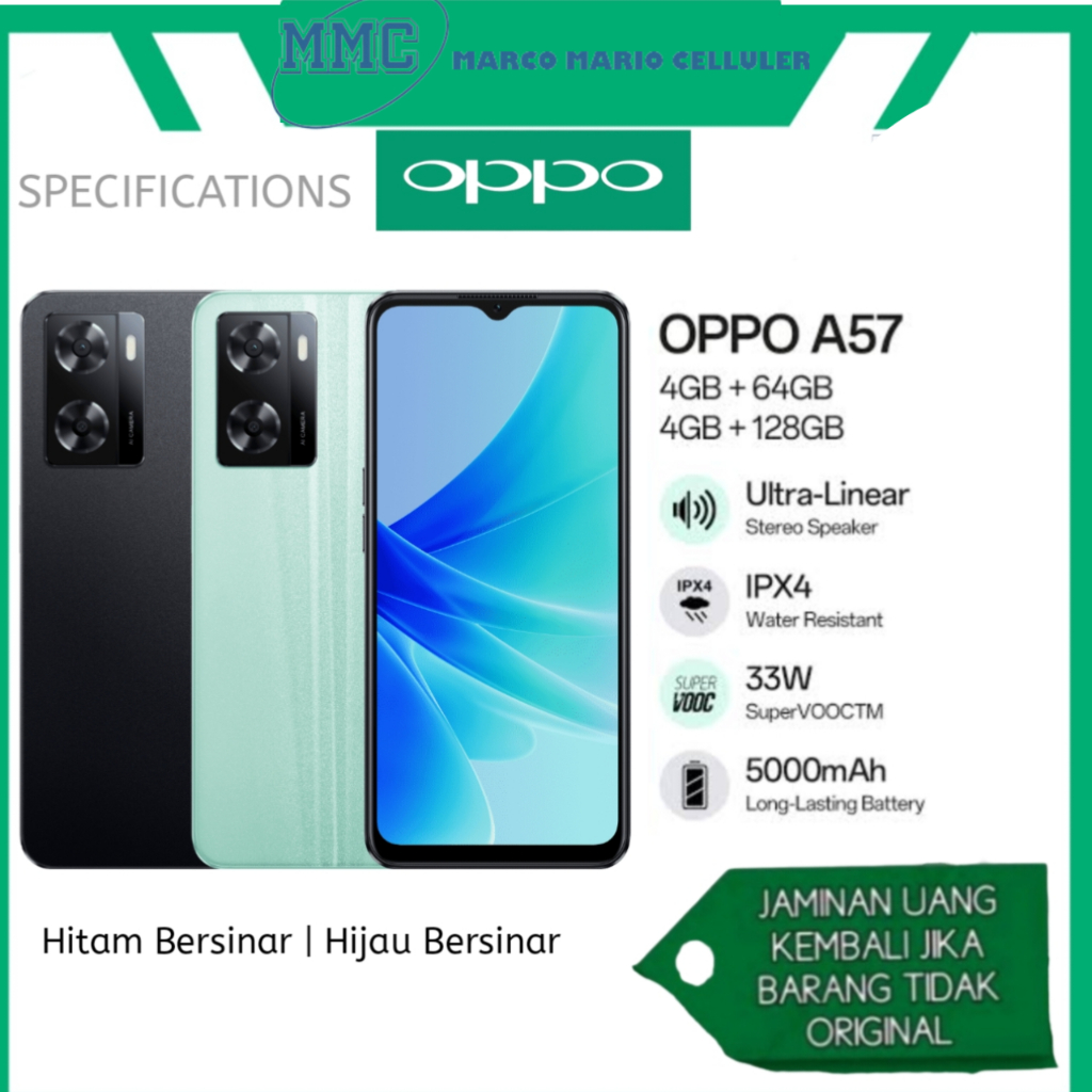 OPPO A57 4/64 100% Original Garansi Resmi